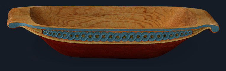 Carved and Painted Ale Bowls