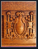 Bradley House Dining Table medallion detail