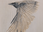 Crow Flight carving