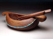 Walnut salad bowl